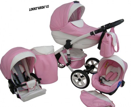 Lokko Árida rosa 03 carro de bebe 3 en 1 2019